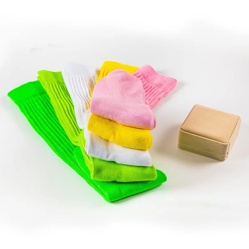 YIYI оптовая продажа весенние носки для йоги фитнеса разноцветные вязаные с логотипом на заказ плотные длинные женские