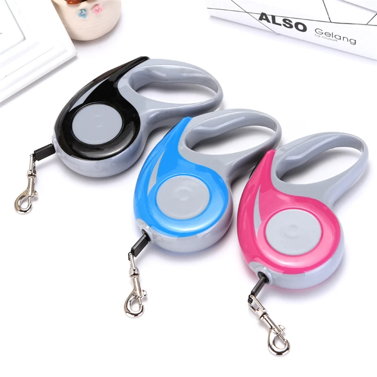 Выдвижной Поводок для домашних животных, нейлоновая веревка длиной 3 м/5 м, для прогулок на открытом воздухе