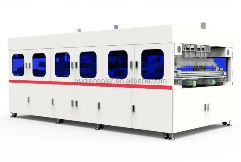 BIPV Solar module production line turnkey solution for pv module manufacturing plant 30-50mw/year automatic conveyor line