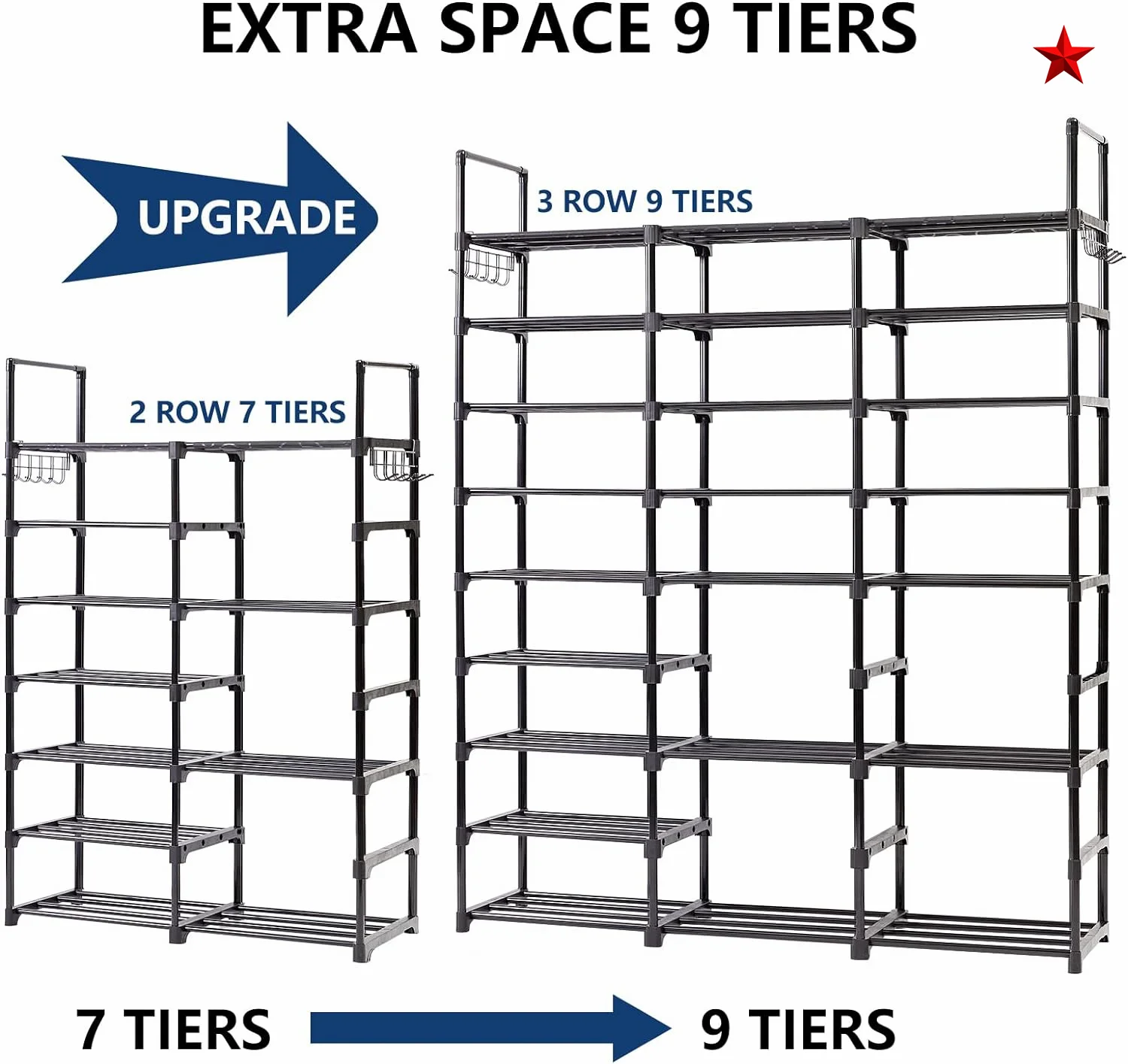 Multifunctional Diy Plastic Shoe Storage Rack Entryway Shoe Display Racks Shelf For Home