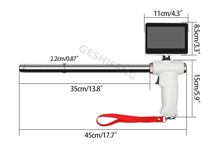 Upgrade Visual Endoscope Sperm Gun Artificial Insemination Device Animal Digital AI Insemination Gun for Cow Goat Sheep