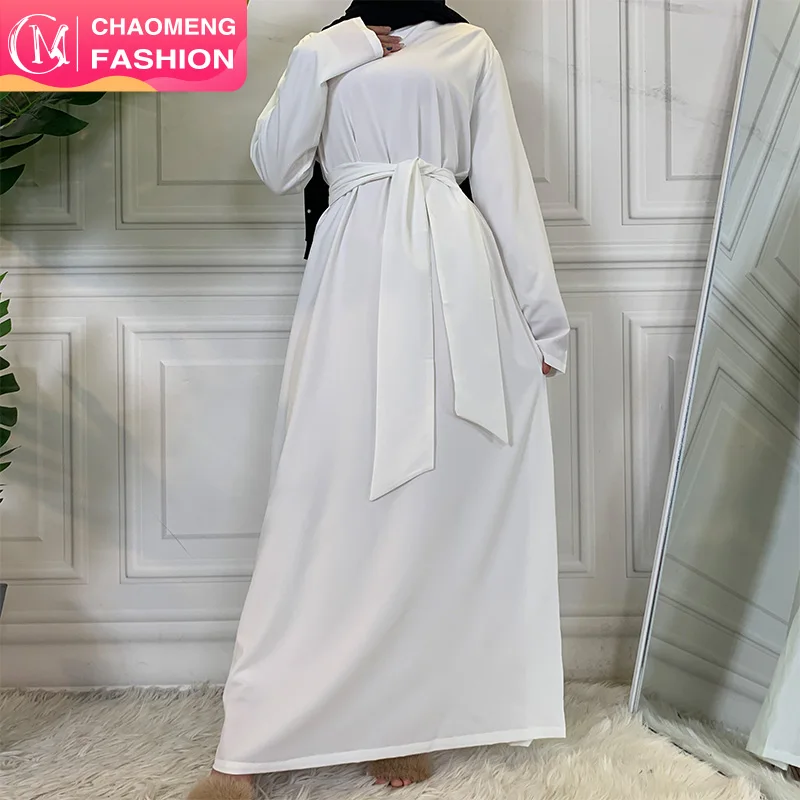 6176 # платье с узким рукавом Abaya высококачественные длинные платья без застежек классические простые Abayas мусульманская одежда Дубая