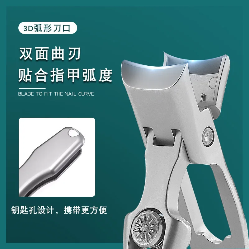 Eliter Hot Sell Wholesale Large Opening For Thick Toenail With Lock Nail Kit Stainless Steel Nail Clipper Nail Cutter