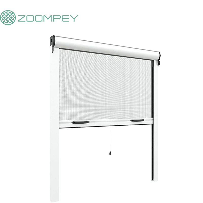 Easy Install Clean Roll Up Insect Mosquito Dust Proof Net Retractable Screen Window Fly Bug Roller Retractable Screen Window