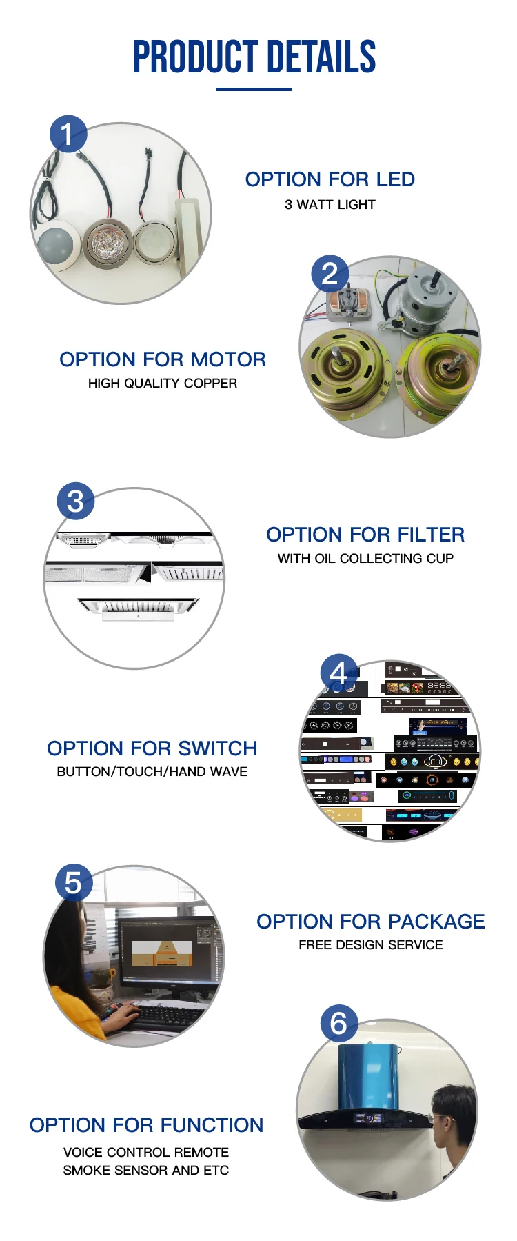 Range Hood Filter Modern Novel Design Mesh Range With Microwave Kitchen Hood Centrifugal Fan Chimney Hood