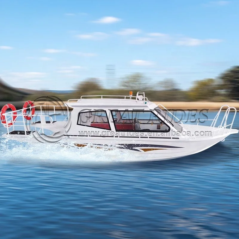 Factory Direct 20 ft/6m Aluminum Fishing Boat China Durable Good Quality Speed boat For Fishing and Water Sports