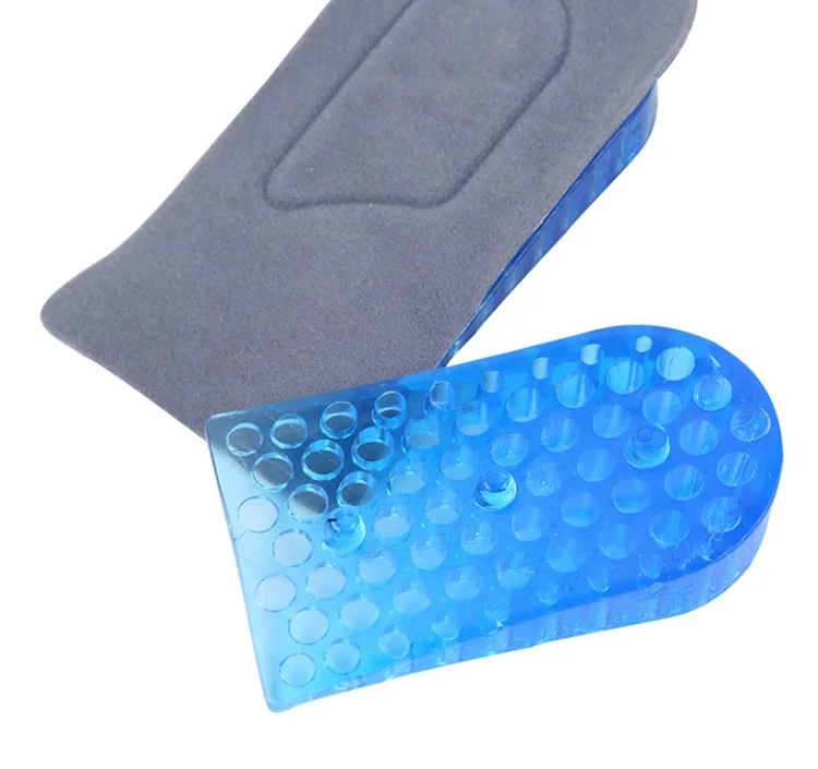 Invisible Unisex Half Silicone Foot Pad Sticky Gel Height Increasing Insole Heel Lifts For Shoes