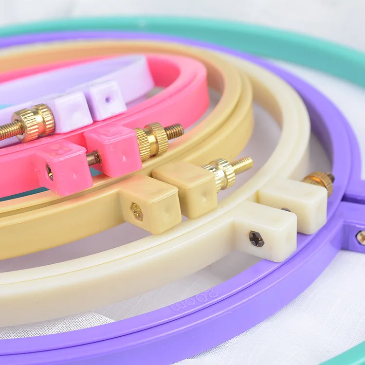 Colorful Plastic Embroidery Hoop All Kind Of Size