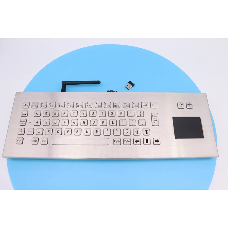 Xufan intelligent 2.4G wireless metal rechargeable desktop keyboard