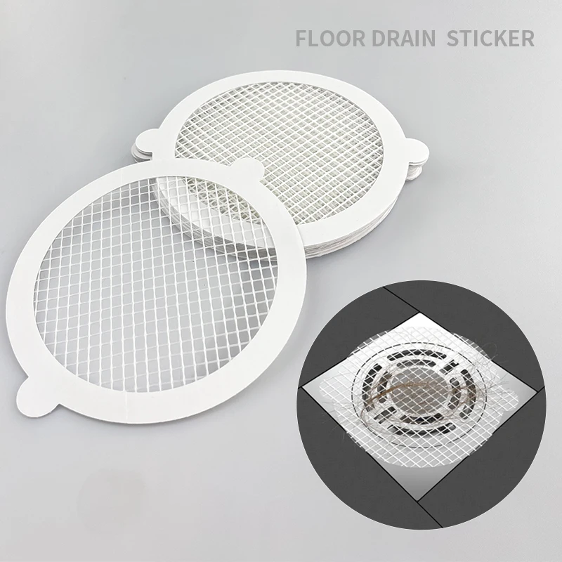 Disposable Shower Drain Hair Catchers Mesh Stickers Hair Catcher Sticker for Shower Drain Bathtub Bathroom Kitchen