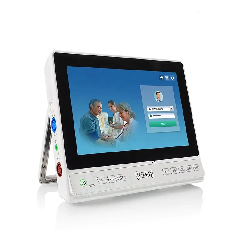 Portable high quality ECG monitor telemedicine equipment