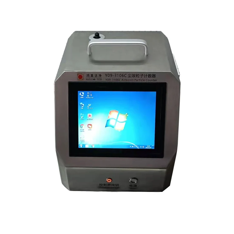 Laser Dust Particle Counter For Clean Room Computer operating system100L/min Audit trail function airborne particle counter