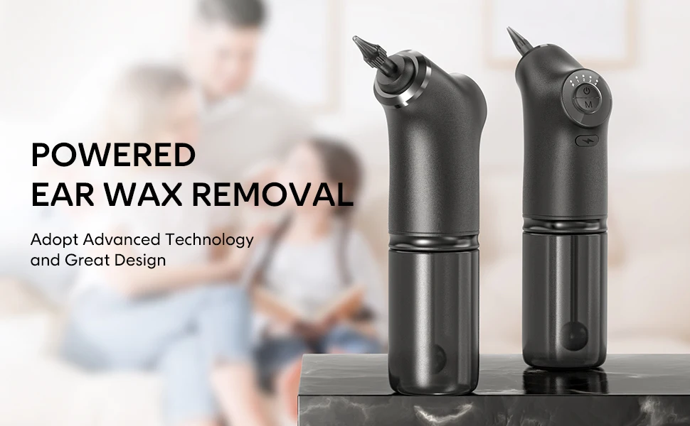 New Arrived Ear Washer Cleaner E30 Black Ear Machine Electric Smart Cleaner Set Kit Ear Wax Removal Tool