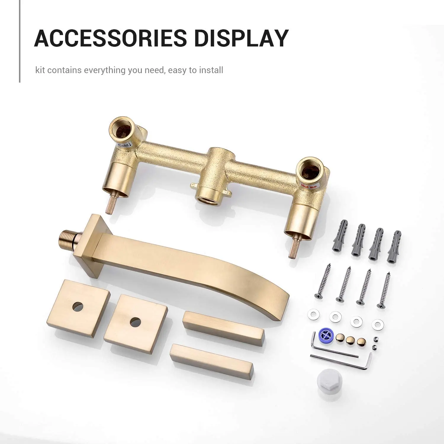 American Style Cold And Hot Basin Faucet Black Double Handle Bathroom Faucet