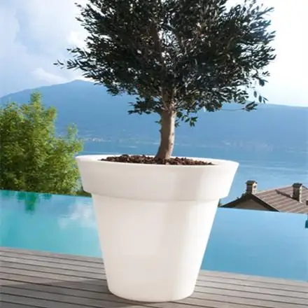 Wholesale Decoration Illuminated Planter Home Garden Illuminated LED Light Flower Pot