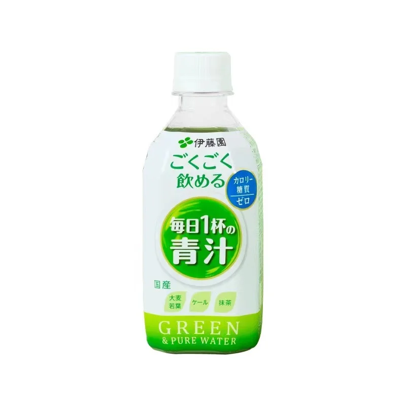 Japan imported green barley Ruoye 0 sugar 0 card tea drink 350ML*24 bottles of various fiber leisure drinks