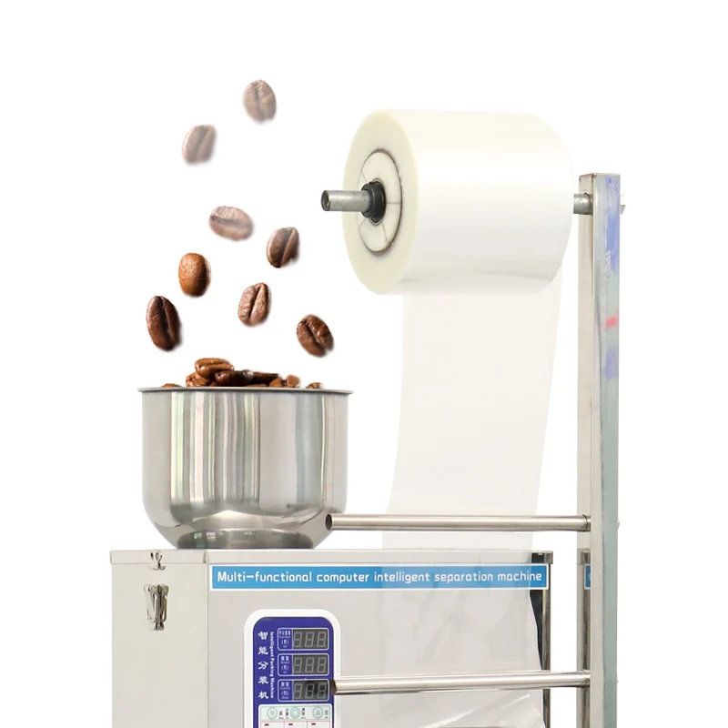 Small automatic packaging machine with date printer & cursor peanut sugar spice oats coffee tea packing