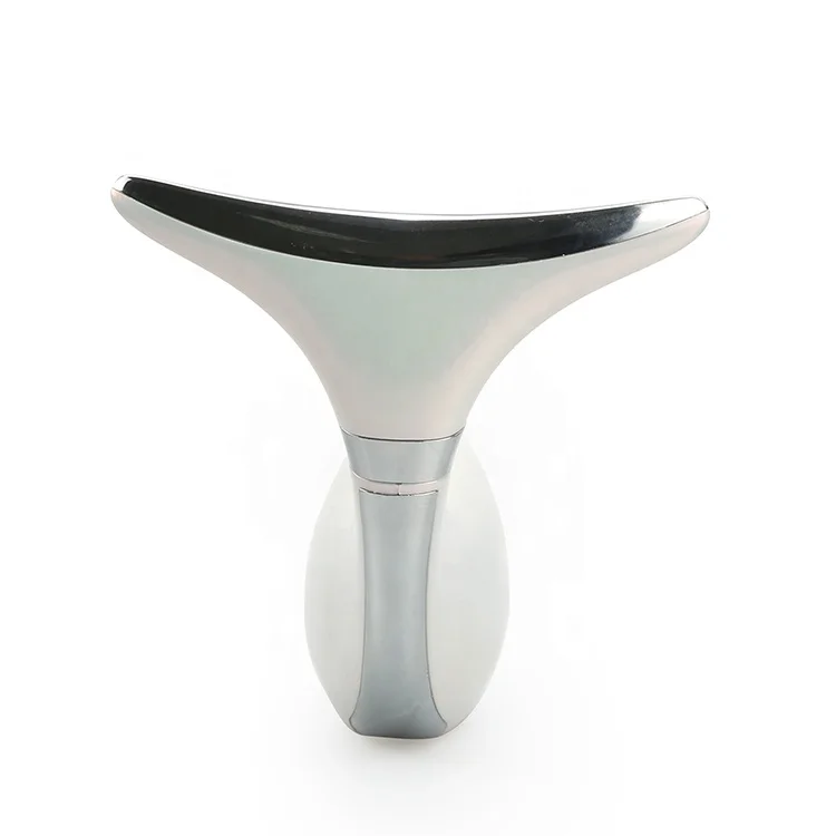 Wholesale wireless masajeador facial V shape face and neck massager vibration heat face lifting machine