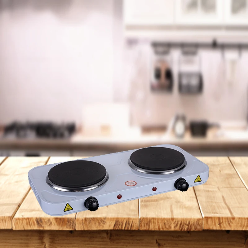 2000W Portable Double Solid Electric Hot Plate Cooker Burner With Double Hotplate Stove