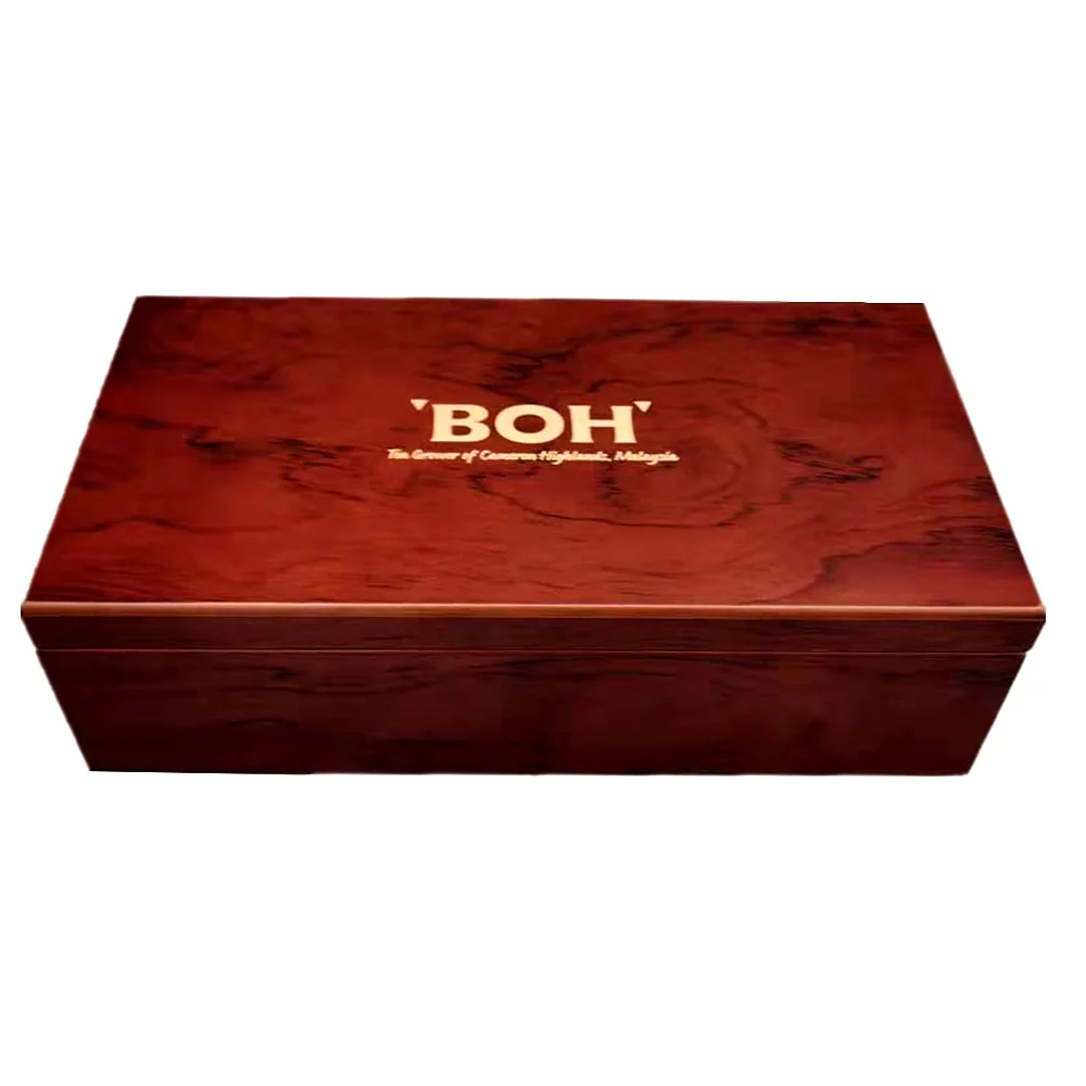 Китайский производитель, Лидер продаж, популярная деревянная коробка из 6/8 отделений под розовое дерево для чайных пакетиков