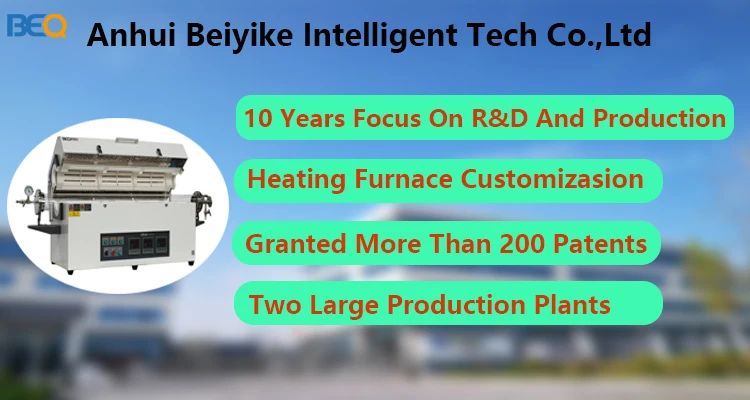 1200C Laboratory CVD Vacuum Quartz Horizontal Tube Furnace