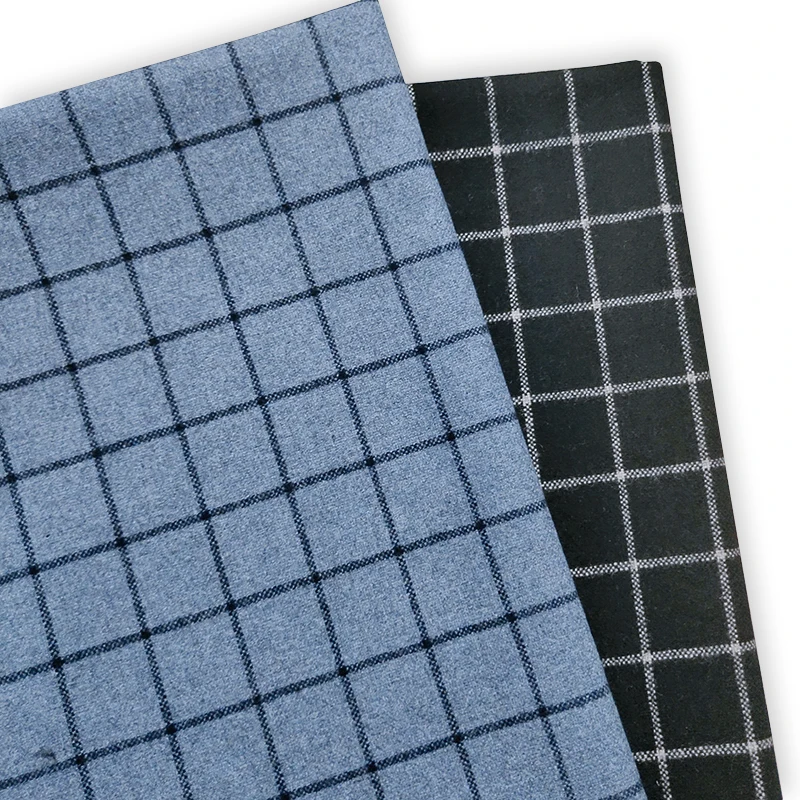 Fashion knitted  antipilling polar fleece tweed woolen coat fabric