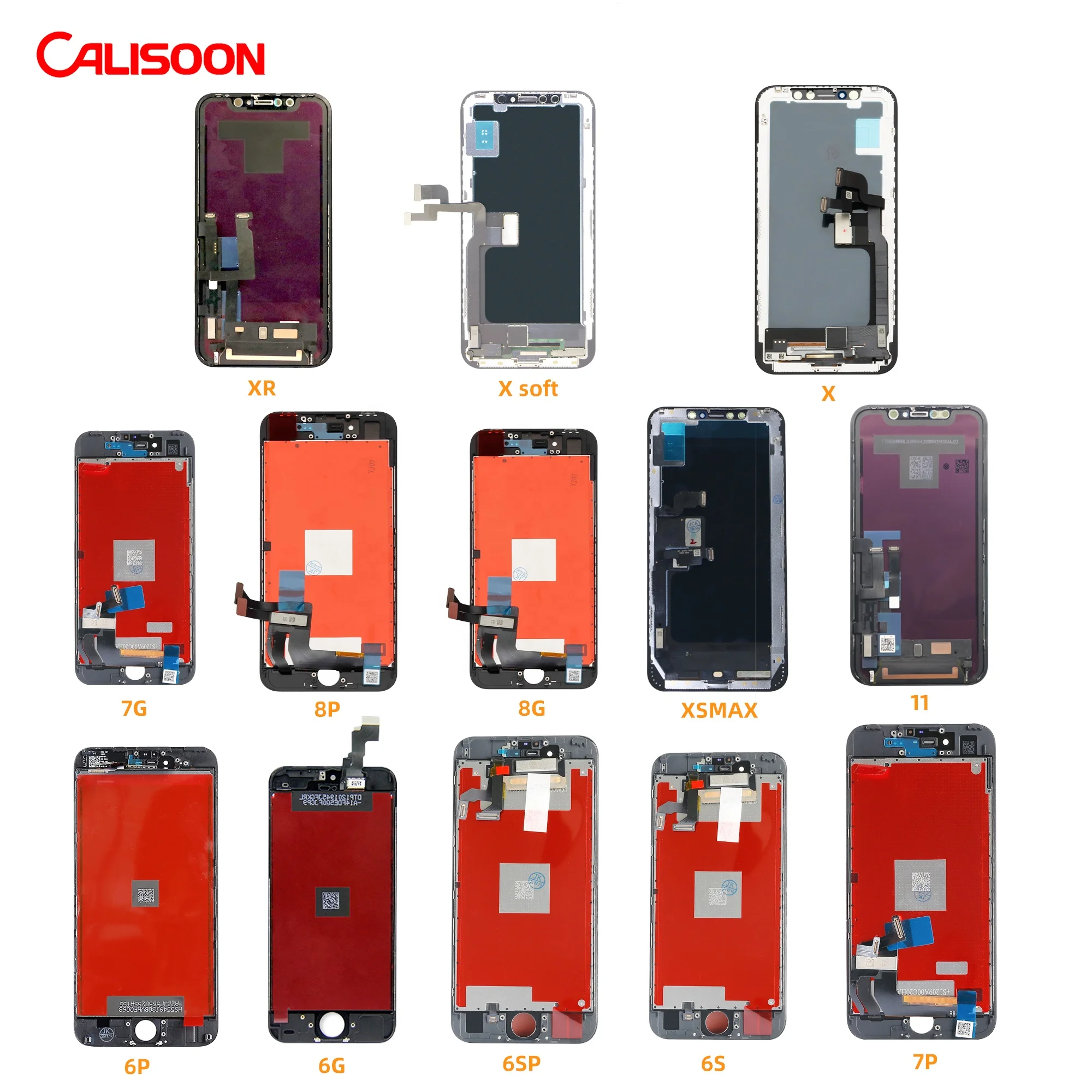  2021 Hot Sale Calisoon OEM Factory Price Mobile Phone LCDs Display Touch Screen For IPhone X XR XS 11 PRO MAX LCD INCELL