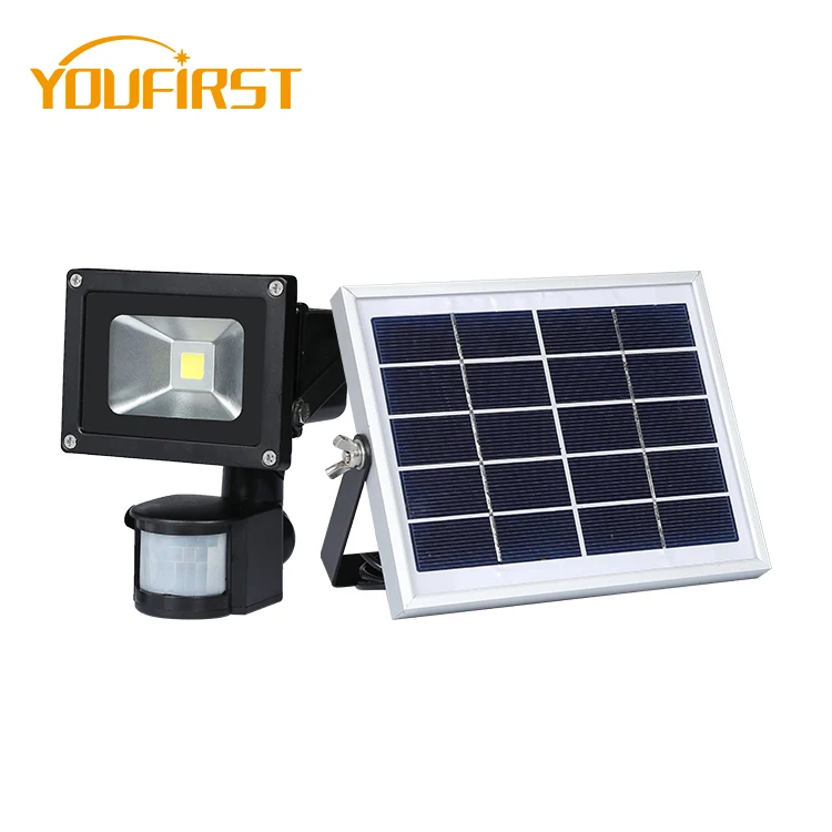 2024 Chinese Manufacturer Long Lasting Garden Aluminum 10 W Led Solar Flood Lamp