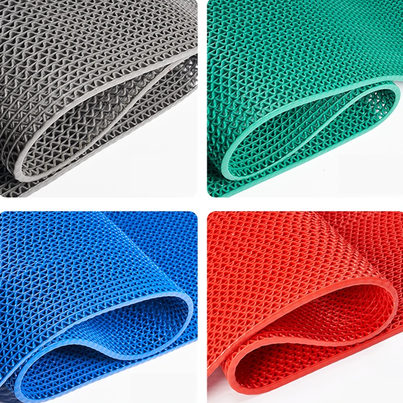 Wholesale waterproof anti slip pvc s mat water proof swimming pool pvc hollow out floor mats