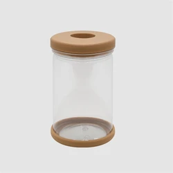 J823 Home Office Automatic Water Absorption Transparent Green Plant Flowerpots Plastic Visible Hydroponic Flower Pot
