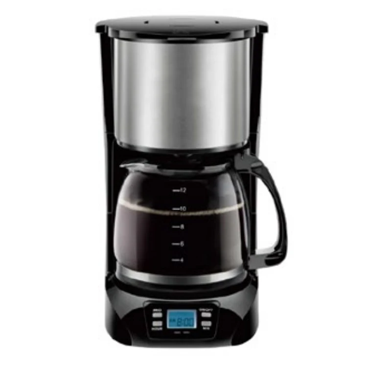 227336 900W 1.5L 12 cups automatic filter drip coffee machine cafe style coffee brew drip machine with display