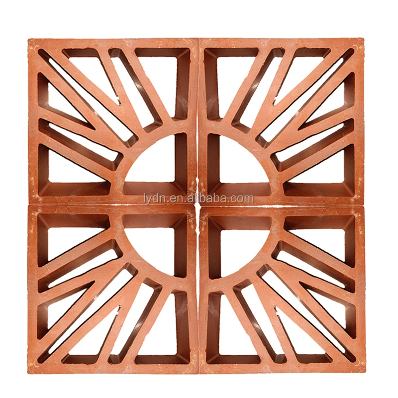 Terracotta hollow blocks bricks Jaali tiles used for wall cladding