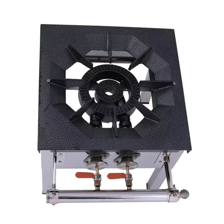 Lyroe High Rigidity Commercial Restaurant Canteen Soup Cooking Range Heavy 2 Burner Gas Stove