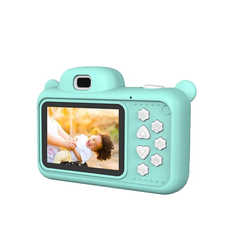 Kids photo camera 2.4inch hd screen kids digital camera 1080p cartoon design mini video toy camera for baby children outdoor