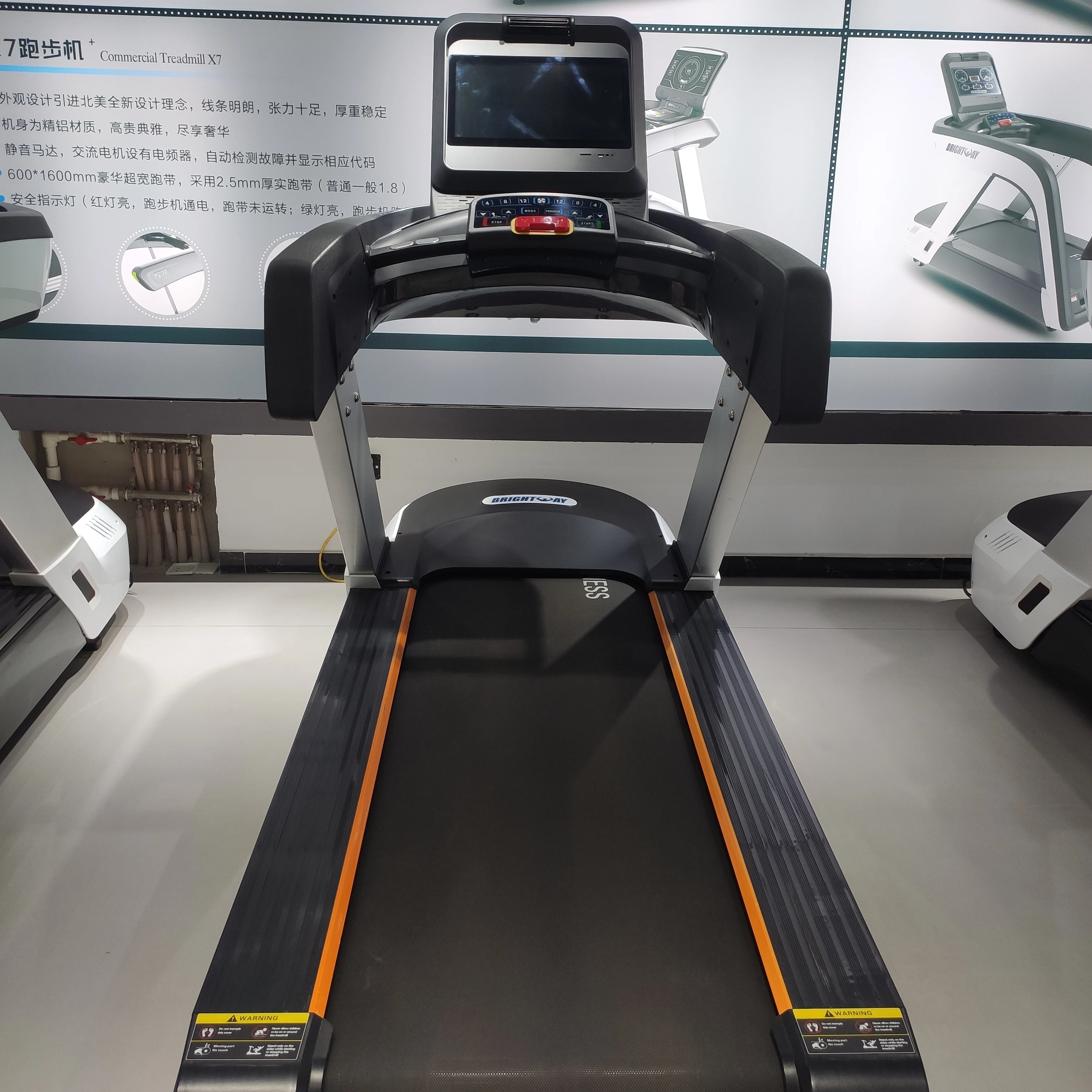 Gym Fitness Exercise Heart Rate Treadmill Commercial Home Use Running Machine Heart Rate Electric Treadmill