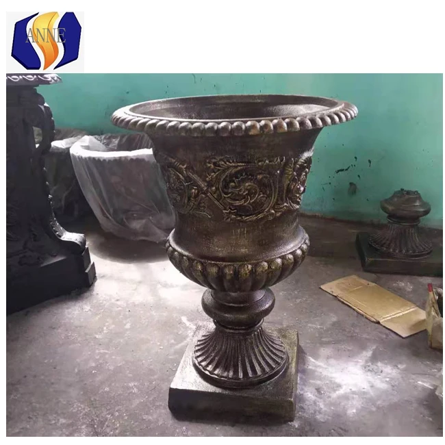 Metal Flower Pot Urns Antique Flower Pots Garden Planter