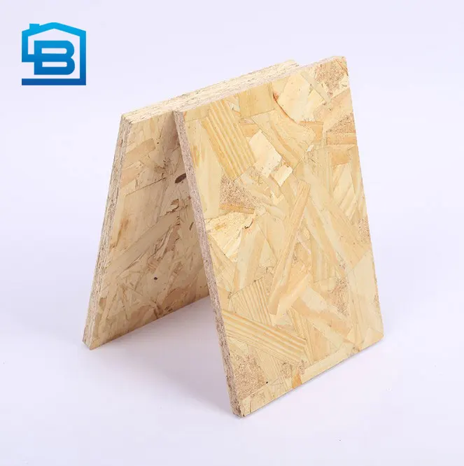 Oriented Planing Pine Waterproof and Flame Retardant Europine Light Steel Villa OSB  Board of Particleboard Decorative Panel