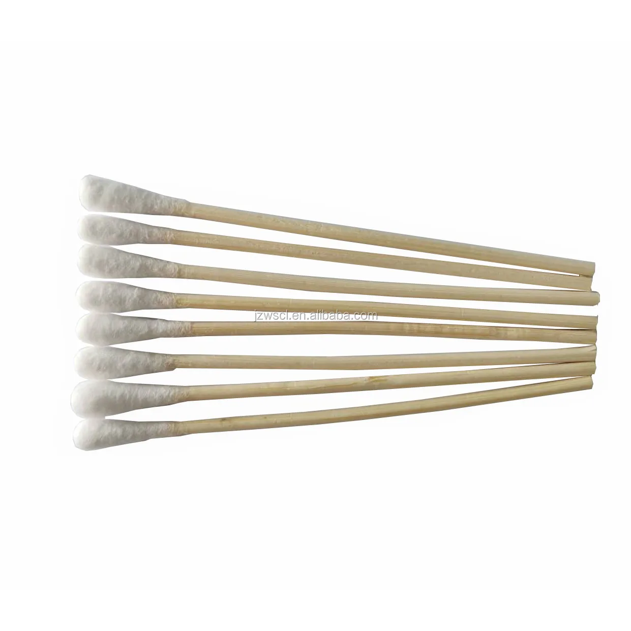 Lint Free Dust Remove  Eco Friendly 15cm Long Bamboo Stick Cotton Swabs