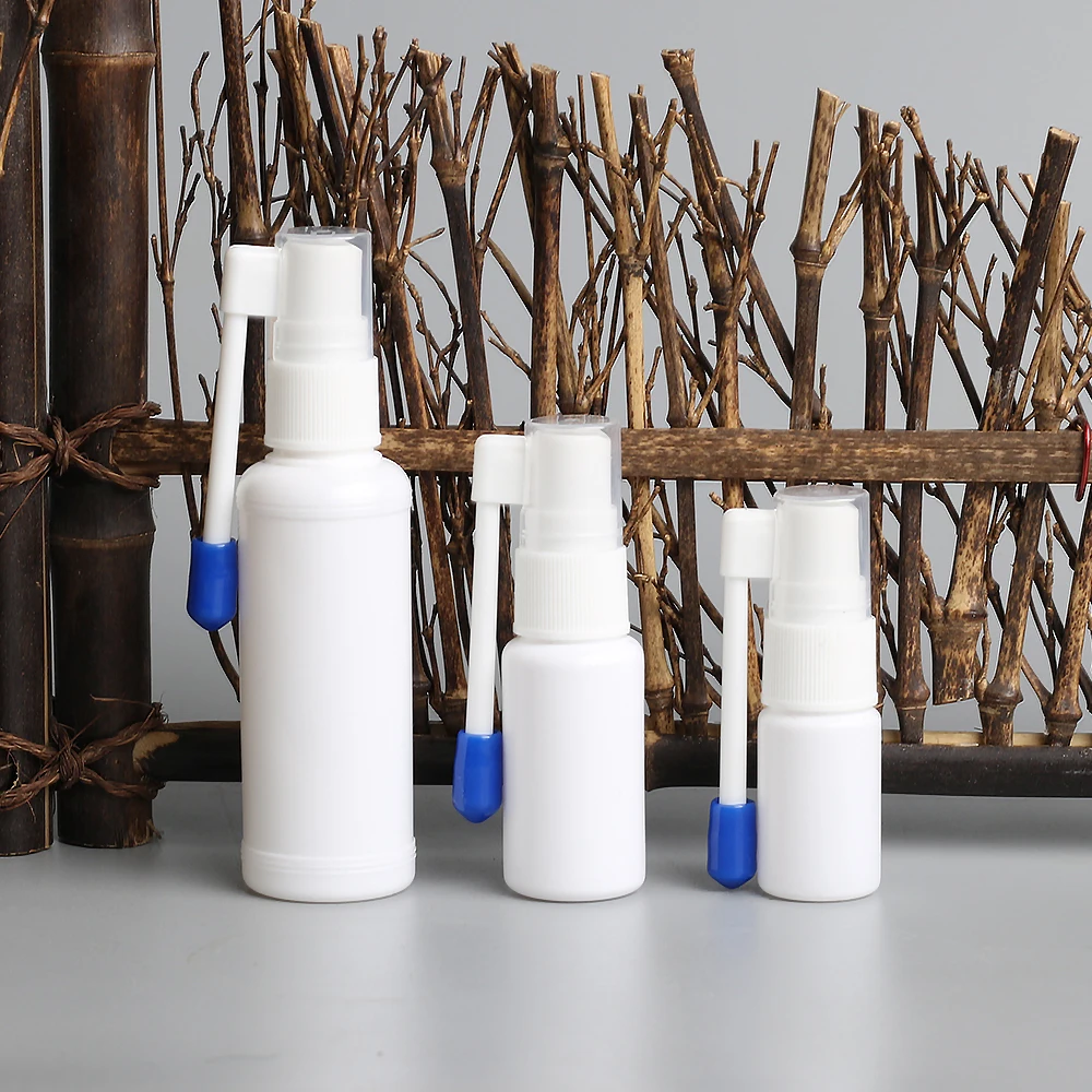 10ml 15ml 20ml 30ml 50ml HDPE Empty pharmaceutical plastic bottle amber Oral Nasal Throat Mist Spray Bottle