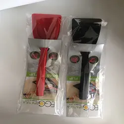 OEM&ODM New Product 30.5*8.5cm 2 in 1 Heat-Resisting Food Grade Silicone Fried Egg Steak Pizza Grip Flip Tong Silicone Spatula