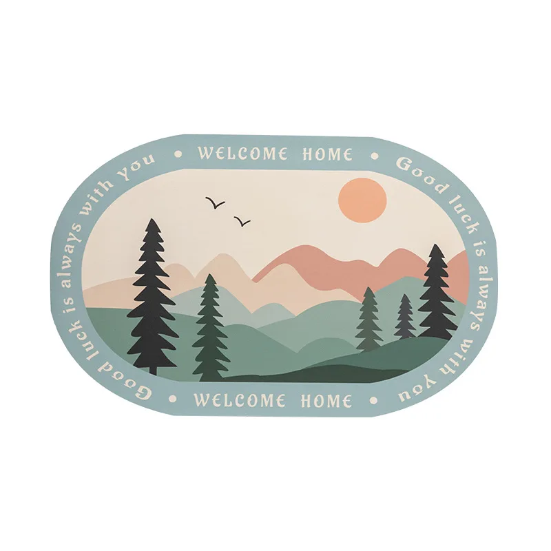 New Designed Washable Diatomaceous Earth Absorbent Fast Drying Rug Anti- slip Floor Mat