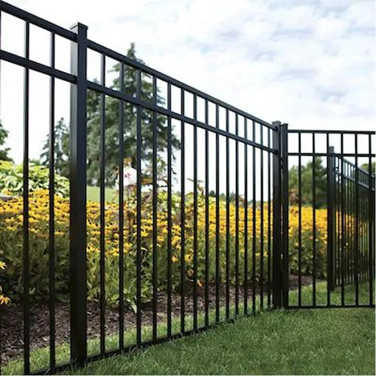 Easily AssembledCustomized Anti Rust Aluminum Outdoor Fence 6 Ft Metal Wrought Iron Steel