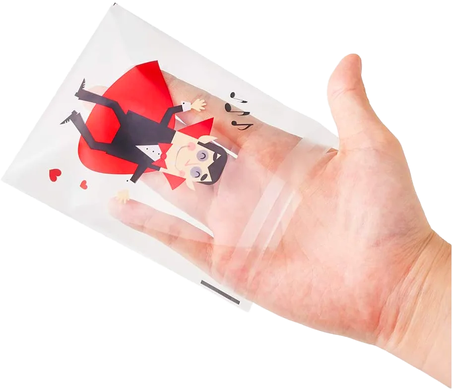 Top sale custom printing self adhesive seal transparent plastic opp cellophane bags