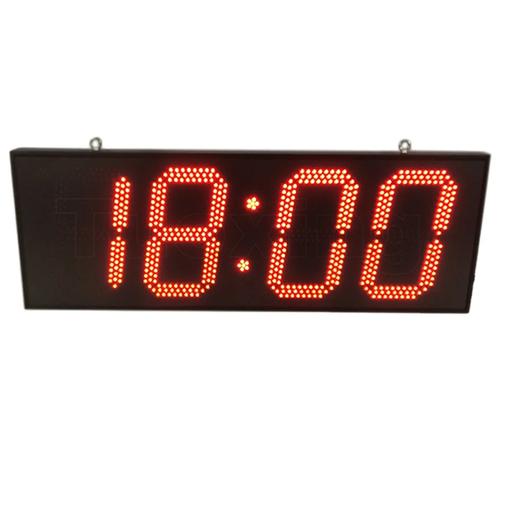 12 дюйма 4 цифр, светодиодные лампы для дома и улицы настенные часы машина
