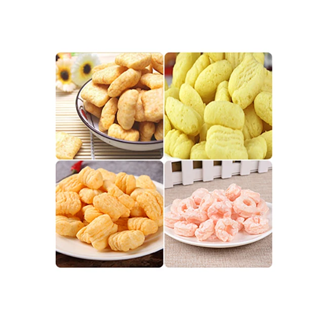 puffs corn stick snack production line plant automatic high efficient puffed snacks food making extruder machine