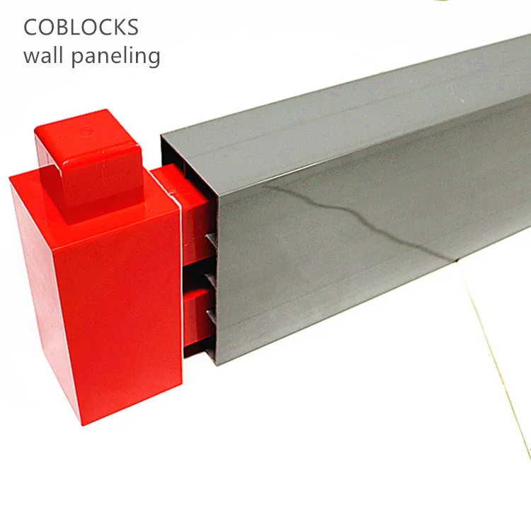 Rapid Construction PVC thick wall panels plus interlocking giant blocks bricks for office partition drywall prefeb house