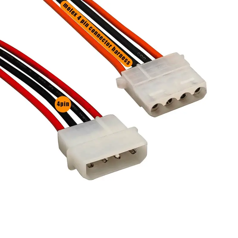 molex 4 pin male female connector terminal adapter housing 20 awg wire harness cable assembly extension