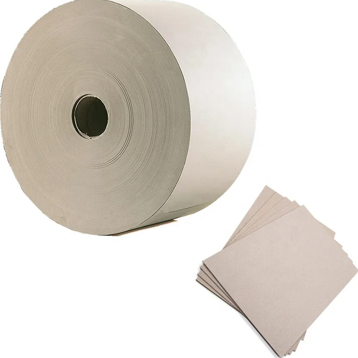 Paperboard in roll stiffness special size 400gsm grey chip board