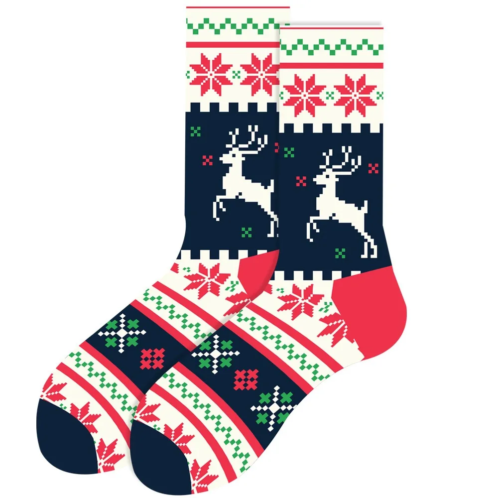 wholesale custom logo adult gift fuzzy xmas christmas socks women christmas socks for women