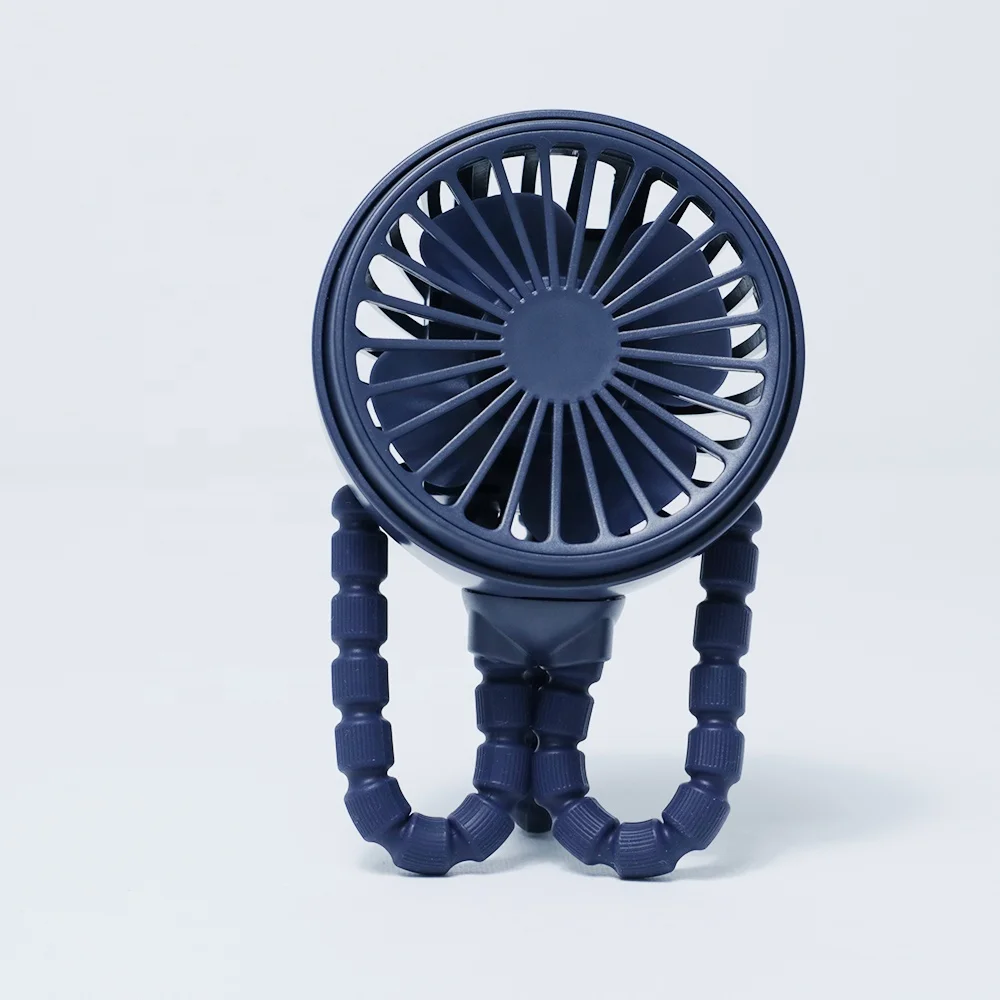Amazon Hot Battery Operated Electric Fans Flexible Tripod Clip On Fan Rechargeable Portable Mini Usb Octopus Fan For Stroller